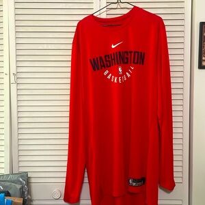 Nike Washington Wizard Long Sleeve Shirt. Real Merch Sz 2xxl. Never Worn Before